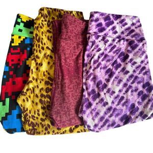 LuLaRoe Women’s ONE SIZE  (2–10)  Bundle of 4 Super Soft Stretchy Waistband